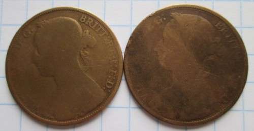 Great Britain One Penny Farthing 1884/85