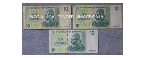Zimbabwe Ten Dollars