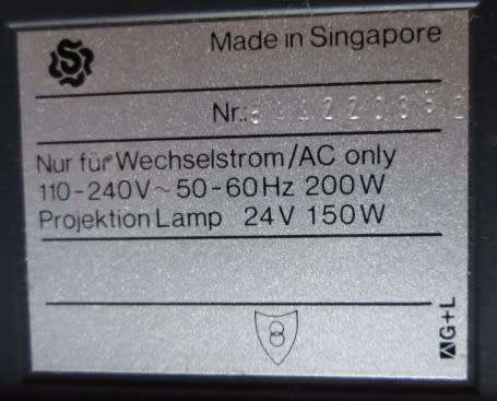 Rollei Auto Focus Slide Projector P355 (Untested)