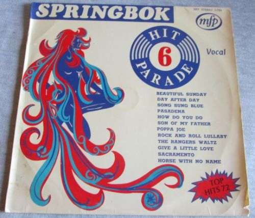 SPRINGBOK HIT PARADE No 6  LP VINYL RECORD (MFP 5784)