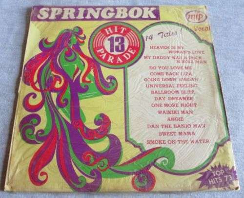 1973 SPRINGBOK HITS PARADE 13 (MFP 54545) VINYL LP RECORD