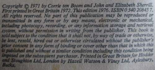 The Hiding Place by Corrie Ten Boom