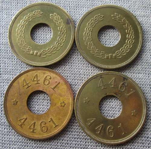 4461 Hut Tax Tokens (Lot)