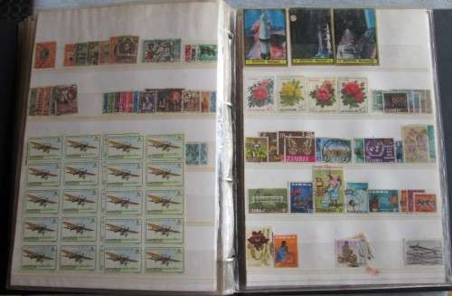 Collection of Stamps Album (1) Various Countries (Over 300 Stamps)