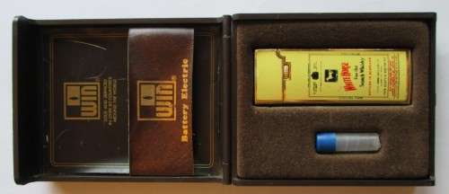 WIM BATTER ELECTRIC CASE AND WHITE HORSE LIGHTER 33