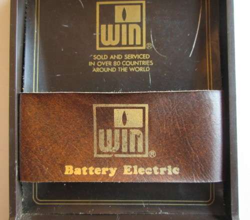 WIM BATTER ELECTRIC CASE AND WHITE HORSE LIGHTER 33