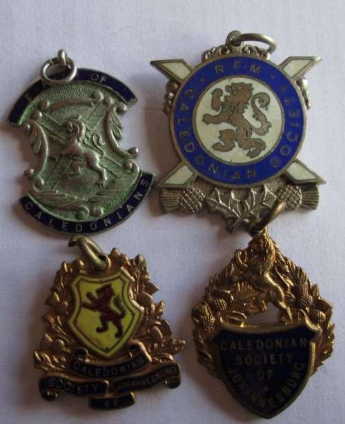 Caledonian Society Badges / Medallions (x4 Lot)