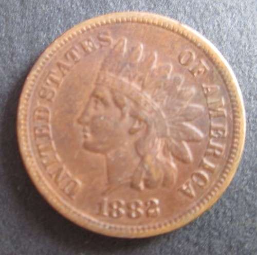 1882 UNITED STATES OF AMERICA ONE CENTS (x1 COIN)