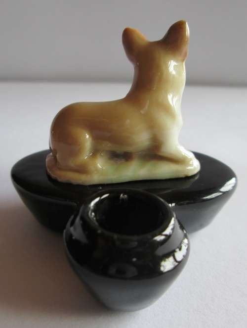 WADE CORGI ZOO LIGHTS CANDLE HOLDER CORGI FIRST WHIMSIES DERIVATIVES 1957-1962 (SEE DESCRIPTION)