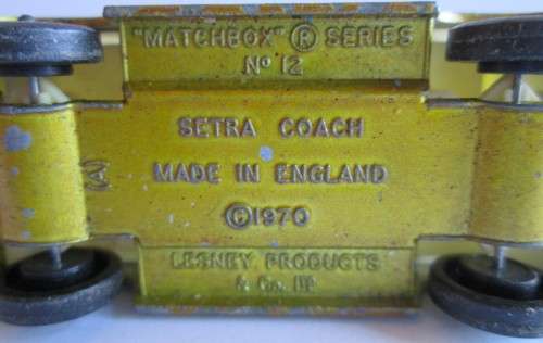 1970`s SETRA COACH No 12 SUPERFAST PA. APP (MADE IN ENGLAND)