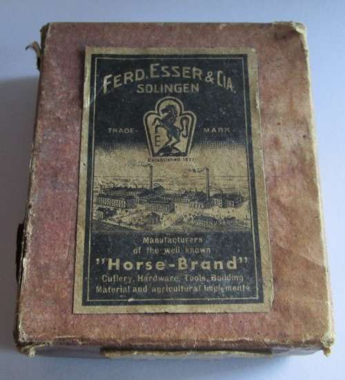 FERNANDO ESSER & G.A. SOLIGEN PEN KNIVES "HORSE BRAND" (x5) - IN ORGINAL BOX