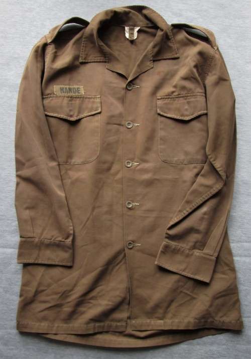 SADF NUTRIA LONG SLEEVE BROWNS SHIRT (SEE DESCRIPTION)