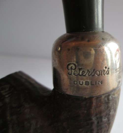 VINTAGE PETERSON's 8S STERLING SILVER PIPE 1986 DELUXE - DUBLIN IRELAND