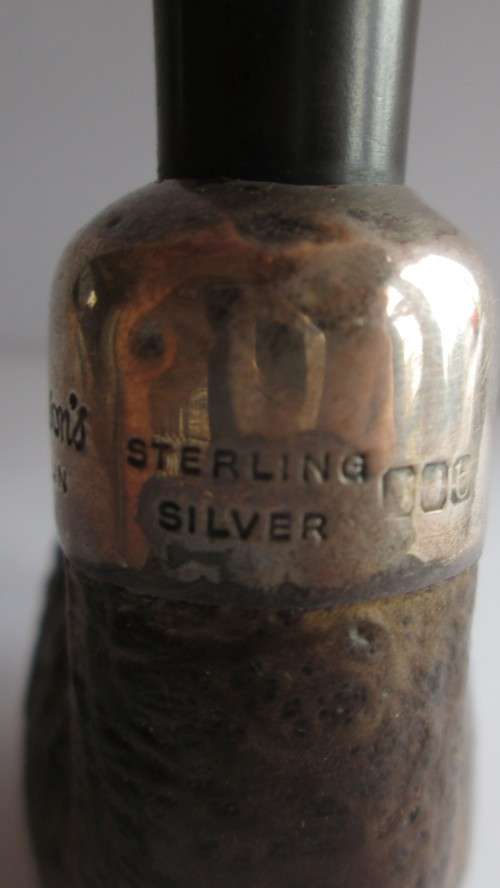 VINTAGE PETERSON's 8S STERLING SILVER PIPE 1986 DELUXE - DUBLIN IRELAND