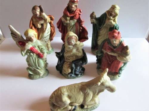 NATIVITY SCENE RELIGIOUS CHRISTMAS DECORATIONS (SET)