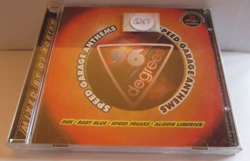 SPEED GARAGE ANTHEMS 96 DEGREES CD / CDDGR 1401 AB (UNTESTED)