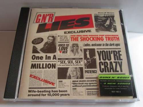 GUNS N` ROSES - LIES CD 1988 / 924 198-2 (UNTESTED)