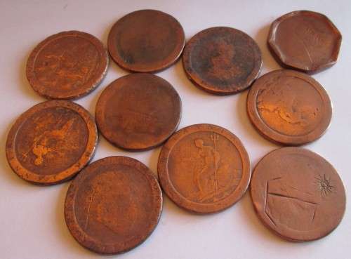 1797 GREAT BRITAIN CARTWHEEL x10 COINS (SEE DESCRIPTION)