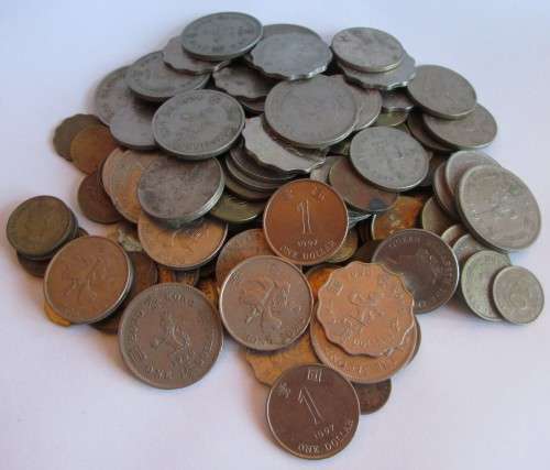 5/10/20/50 CENTS and 1/2/5/10 DOLLAR HONG KONG x147 COINS (SEE DESCRIPTION - DATES) LOT