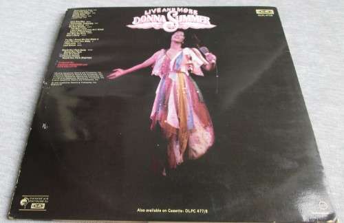 DONNA SUMMER - 1978 LIVE AND MORE (DLPL 477/8) x2 VYNIL LP RECORDS - A3121