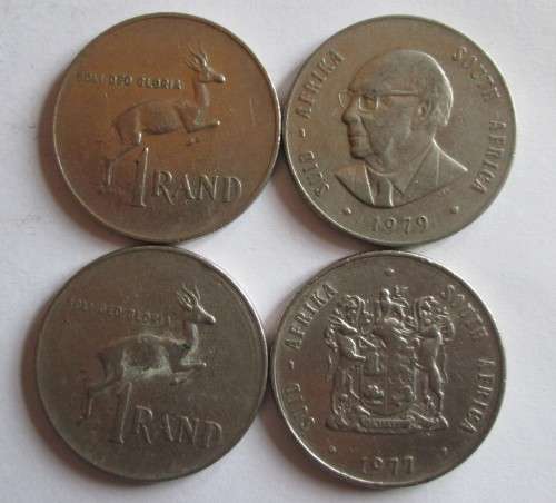 ONE RAND REPUBLIC OF SOUTH AFRICA x40 COINS (SEE DESCRIPTION - DATES)