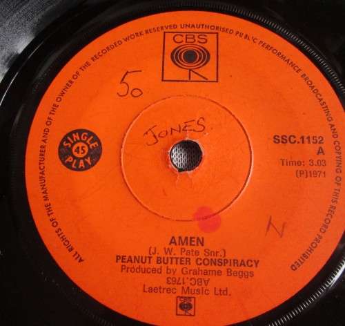 PEANUT BUTTER CONSPIRACY - GAMES PEOPLE PLAY 1971 (SSC 1152) 45 RPM RECORD