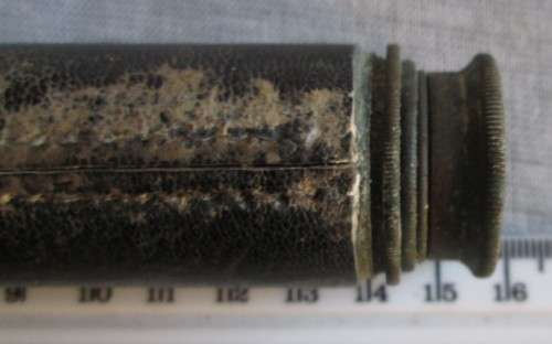 WWI FOUR DRAW TELESCOPE / BRASS `THE CUB` NEWBOLD AND BULFORD LTD LONDON SCOPE - RAKM/116