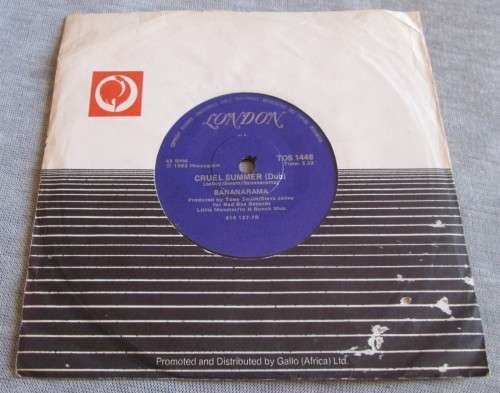 BANANARAMA - CRUEL SUMMER 1983 (TOS 1448) 45 RPM RECORD