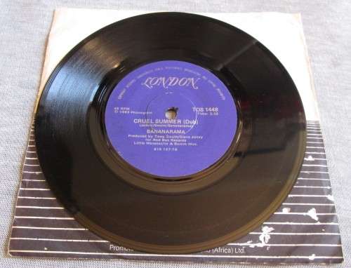 BANANARAMA - CRUEL SUMMER 1983 (TOS 1448) 45 RPM RECORD