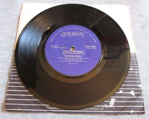 BANANARAMA - CRUEL SUMMER 1983 (TOS 1448) 45 RPM RECORD