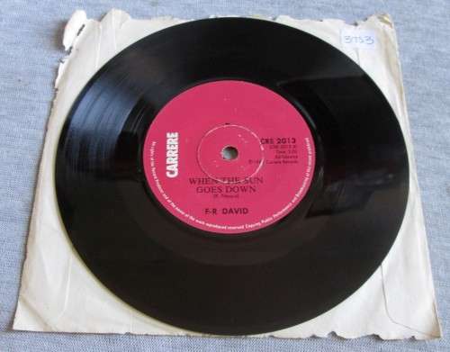 F-R DAVID - WORDS 1982 (CRE 2013) 45 RPM RECORD