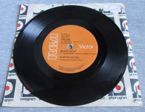 POINTER SISTERS - 1984 HEART BEAT/JUMP (FOR MY LOVE) (TRS 499) 45 RPM RECORD - A3473