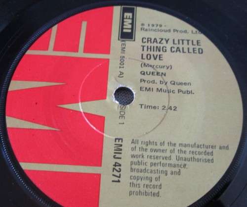 QUEEN - WE WILL ROCK YOU 1979 (EMIJ 4271) 45 RPM RECORD