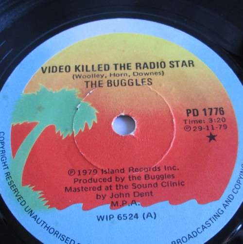 THE BUGGLES - 1979 VIDEO KILLED THE RADIO STAR/KID DYNAMO (PD 17760) 45 RPM RECORD - A3615
