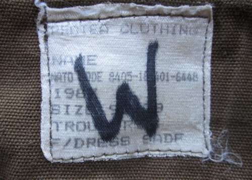 SADF `NUTRIA` FIELDDRESS BROWNS TROUSER 1987 (SEE DESCTIPTION)