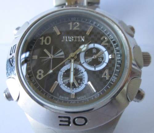 JUSTIN TIME PIECE COLLECTION MENS SWISS WATCH - 3948G (SEE DESCRIPTION)