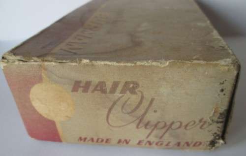 1940`s VINTAGE A HAIR CLIPPER BY BURMAN MADE IN ENGLAND IN ORIGINAL BOX - W12