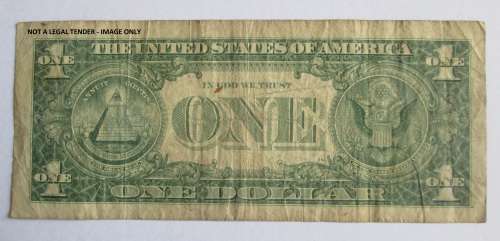 1988 ONE DOLLAR UNITED STATES OF AMERICA WASHINGTON NOTE