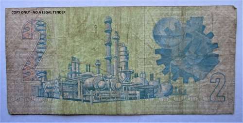 TWO RAND NOTE GERHARD de KOCK NOTE
