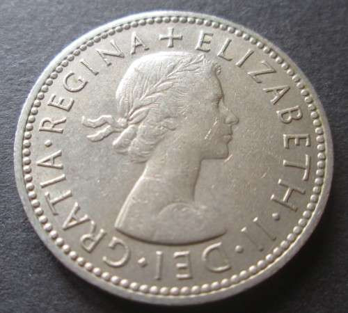 ONE SHILLING GREAT BRITAIN x6 COINS (LOT) 1960 - 1964/1966