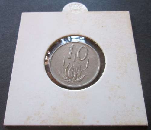 1966 TEN CENTS SOUTH AFRICA (AFRIKAANS) COIN