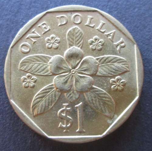 ONE DOLLAR 1990 SINGAPORE COIN