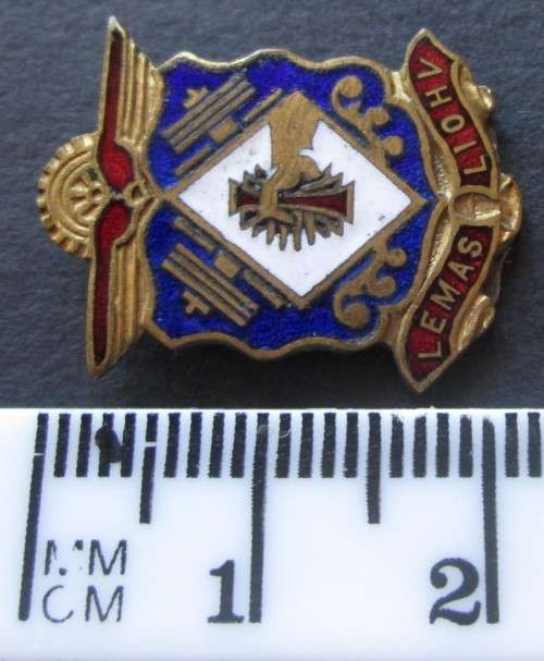 LEMAS LIOHV SCHOOL BUTTON HOLE BADGE (NO PIN)