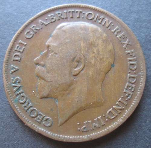 ONE PENNY 1921 GREAT BRITAIN COIN