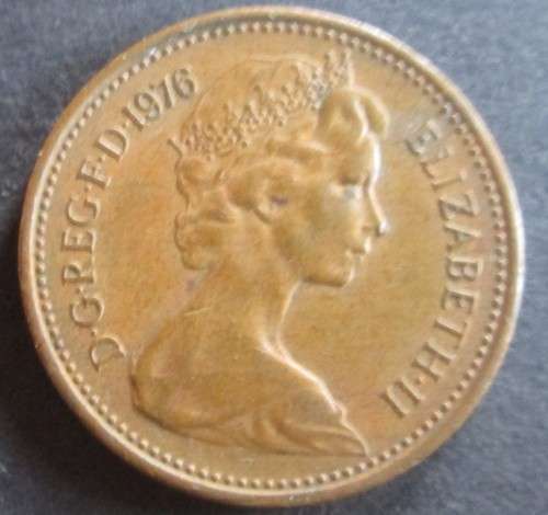 1 NEW PENNY 1976 GREAT BRITIAN COIN