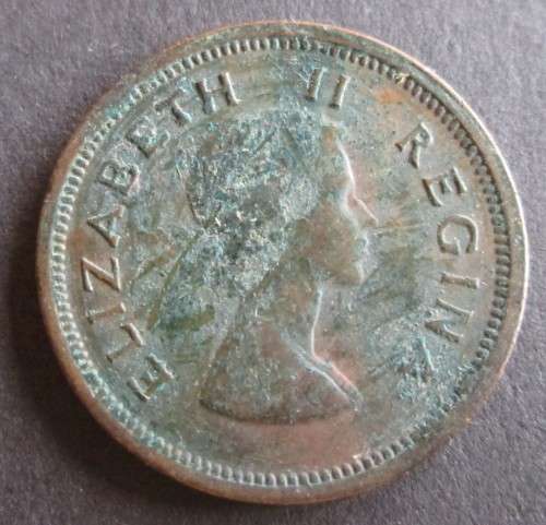 1/4 PENNY (FARTHING) 1958 UNION OF SOUTH AFRICA COIN - C1237