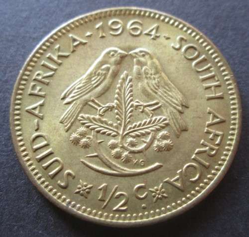 ½ CENT 1964 REPUBLIC OF SOUTH AFRICA COIN - C169
