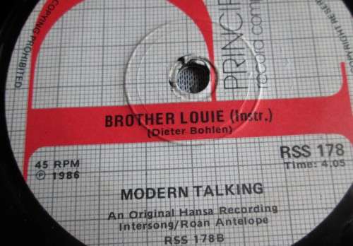 MODERN TALKIING - BROTHER LOUIE (RSS178) 45RPM RECORD - S6