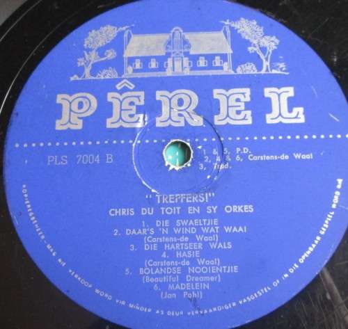 `TREFFERS!` - CHRIS DU TOIT EN SY ORKES LP VINYL RECORD (PLS 7004) - S174