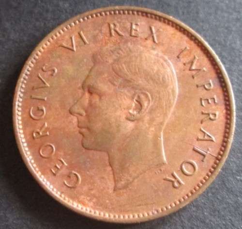1/4 PENNY (FARTHING) 1943 UNION OF SOUTH AFRICA COIN - C2140